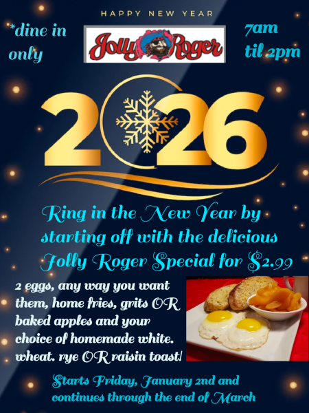 Jolly Roger Restaurant, $2.99 Breakfast