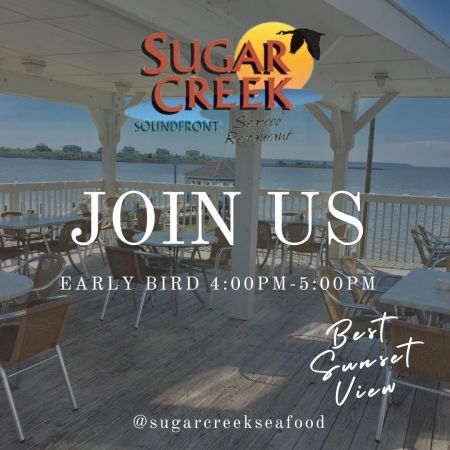 Sugar Creek Soundfront Seafood Restaurant, Early Bird Specials