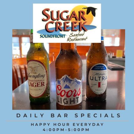 Sugar Creek Soundfront Seafood Restaurant, Happy Hour