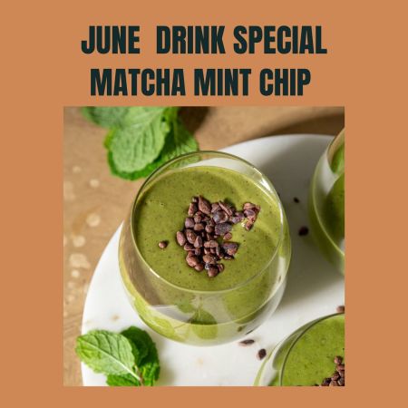 Alien Java Co., June Drink Special: Matcha Mint Chip