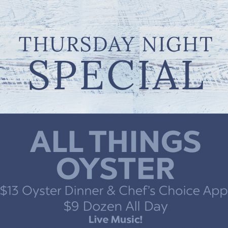 Mulligan's Grille, Thursday All Things Oyster Special