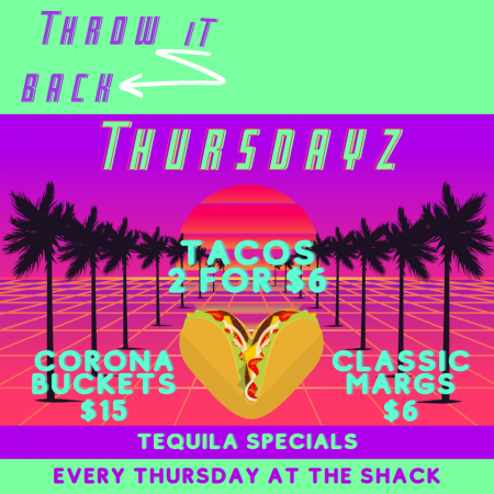 Bonzer Shack Bar & Grill, Throw It Back Thursdayz