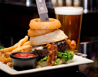 Lost Colony Brewery and Cafe, 1/2 Price Burgers