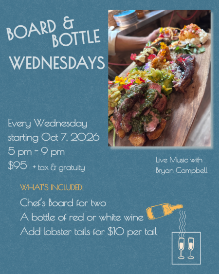 NC Coast Grill & Bar, Board & Bottle Wednesdays