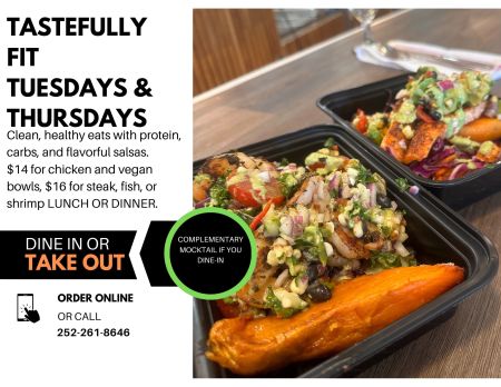 Red Sky Casual Dining & Cocktails, Tastefully Fit Tuesdays & Thursdays