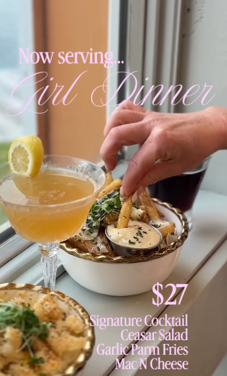 Salt & Cypress Kitchen and Cocktails, Girl Dinner Promo