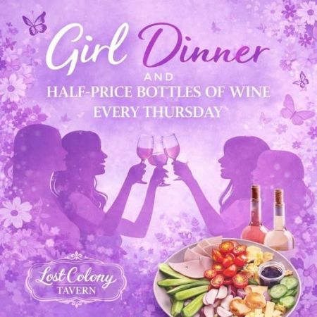 Lost Colony Tavern, 1/2 Priced Wine Bottles