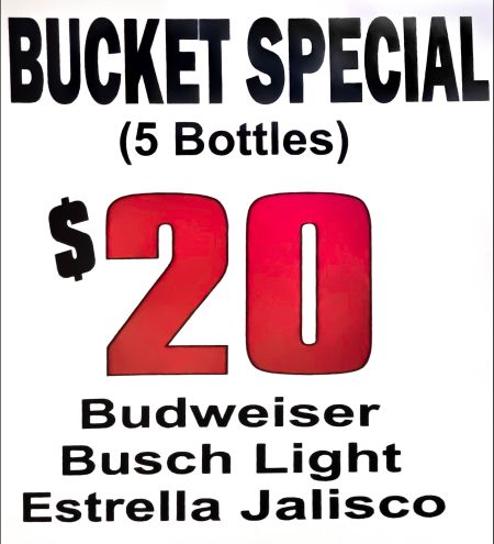 La Fogata Mexican Restaurant, Bucket Special