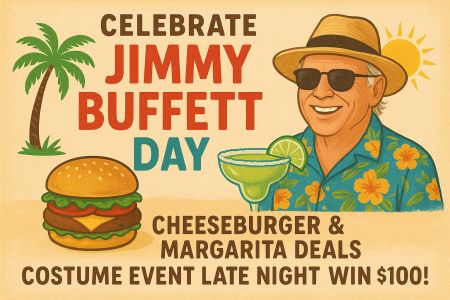 Jolly Roger Restaurant, National Jimmy Buffett Day!