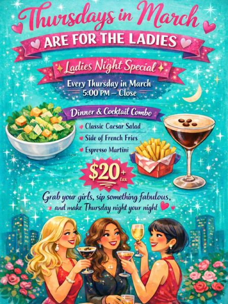 Oceanas Bistro, Ladies Night Thursdays