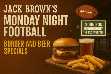 Jack Brown's Beer & Burger Joint, Monday Night Football Beer Specials