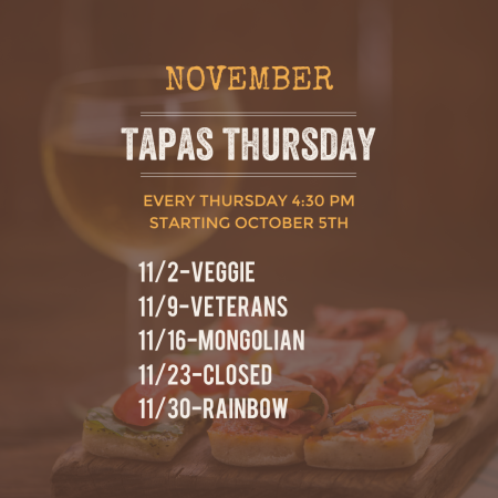 Outer Banks Brewing Station, Tapas Thursdays