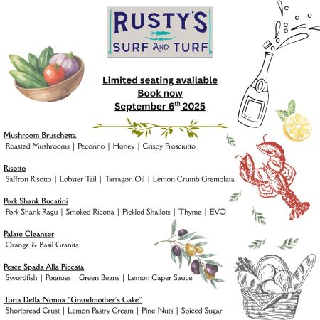 Rusty's Surf & Turf Restaurant, Italian Night