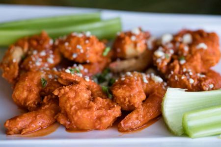 Black Pelican Oceanfront Restaurant, Buffalo Shrimp Happy Hour