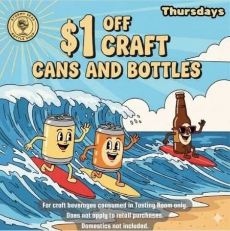 Stormy Seas Bottle Shop, Thirsty Thursdays