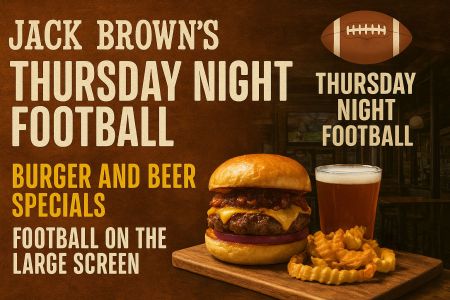 Jack Brown's Beer & Burger Joint, Thursday Night Football Specials