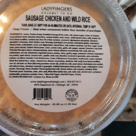 The Gourmet Olive, Ladyfingers Frozen Meals