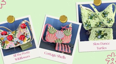 Cotton Gin, Vera Bradley Beaded Handbags