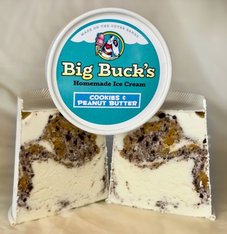 Big Buck's Ice Cream, 1/2 Gallon Ice Cream