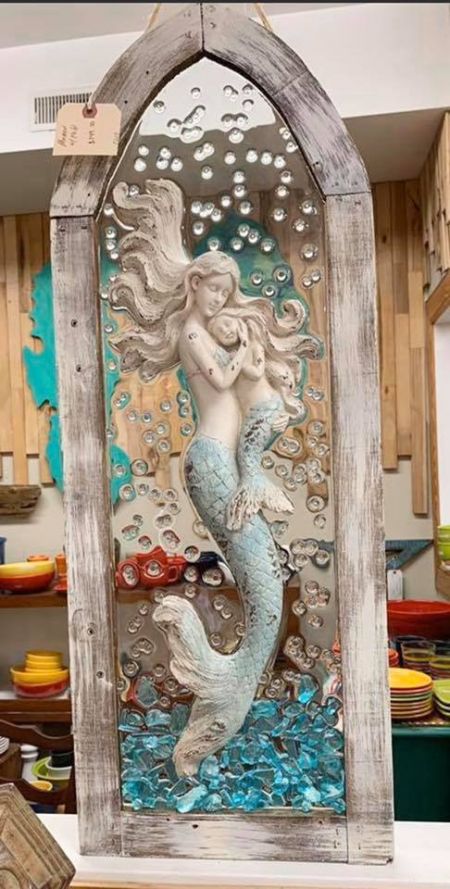 Mermaid Resin Artwork & Decor | Absolutely Outer Banks | Outer Banks
