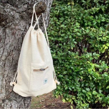 House of Hemp OBX, Hemp Authority Drawstring Sling Bag