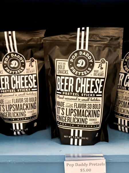 Stormy Seas Bottle Shop, Pop Daddy Beer Cheese Pretzel Sticks