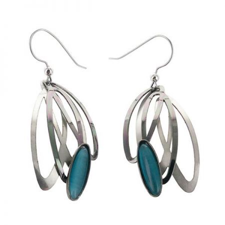 SeaDragon Gallery in Duck NC, Dancing Oval Earrings by Christophe Poly