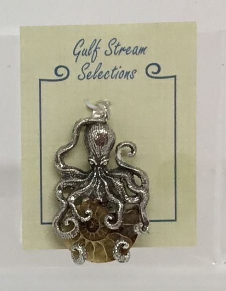 Gulf Stream Gifts, Kraken with Ammonite (Small) Pendant