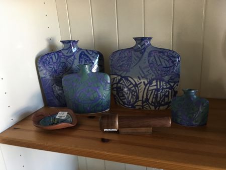 SeaDragon Gallery in Duck NC, Slab vases