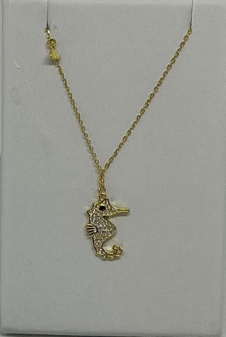 Gulf Stream Gifts, Seahorse CZ Necklace