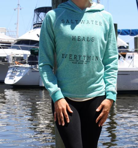 Saltwater heals cheap everything hoodie