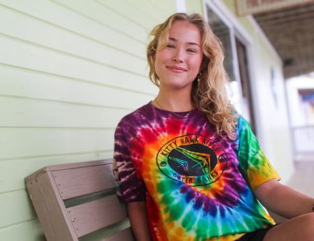 Kitty Hawk Kites, OBX KHK Hang Glider Tie Dye Short Sleeve Tee