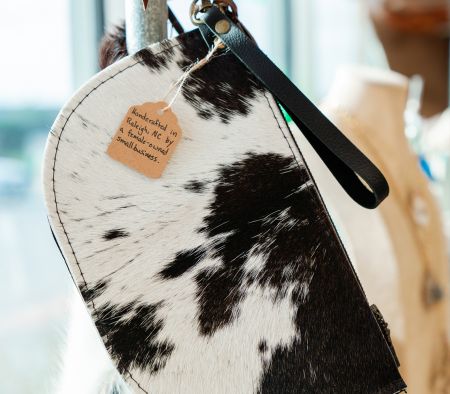 Marsh Fox Market, Cowhide Wristlet