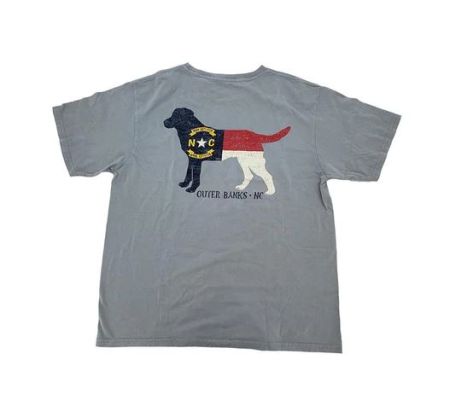 Kitty Hawk Kites, Outer Banks Kennel Club NC State Flag Lab Tee