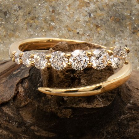 Jewelry By Gail, Wavey Diamond Ring