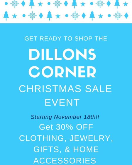 Dillon's Corner, Christmas Sale Event