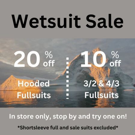 Outer Banks Boarding Company, Wetsuit Sale: 10% - 20% Off Select Suits & Accessories