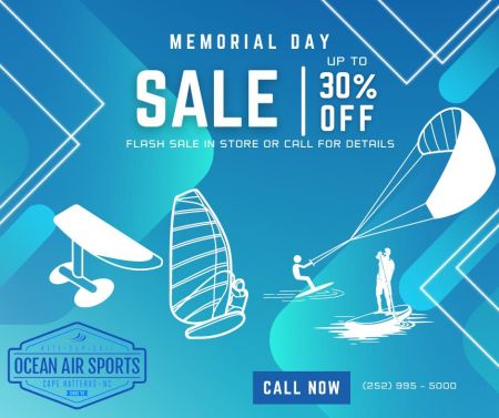 Ocean Air Sports, 30% Off for Memorial Day!