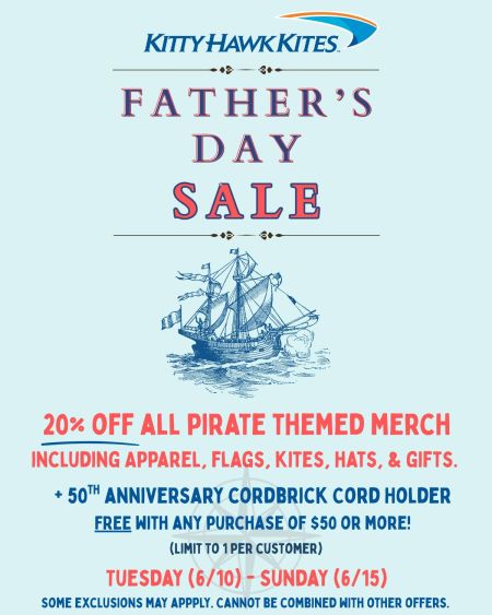 Kitty Hawk Kites, Father's Day Sale