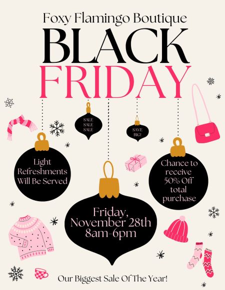 Foxy Flamingo Boutique, Black Friday Sale