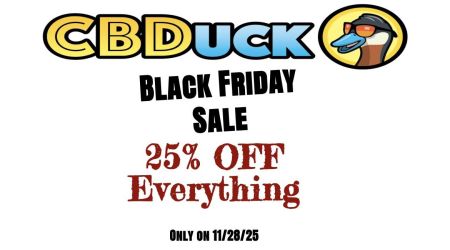 CBDuck OBX, Black Friday Sale: 25% Off Everything