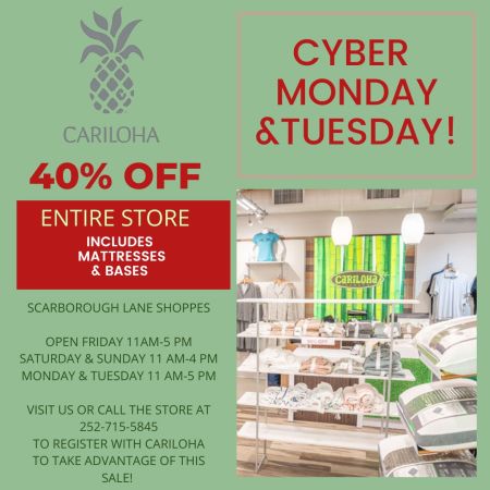 Cariloha Bamboo Outer Banks, Cyber Monday Sale - 40% Off Entire Store