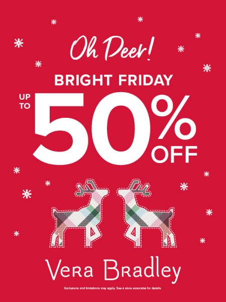 Cotton Gin, Bright Friday - Up to 50% Off Vera Bradley