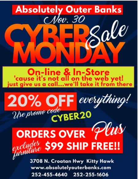 Absolutely Outer Banks, Cyber Monday Sale