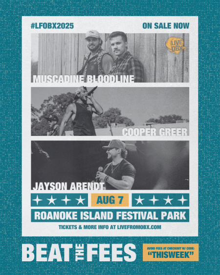 Live From OBX, BEAT THE FEES for Muscadine Bloodline