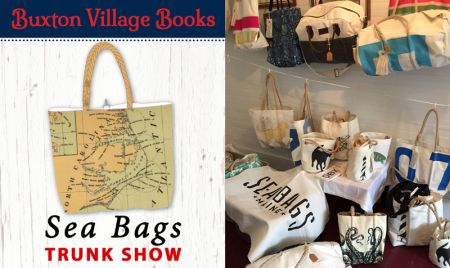 Buxton Village Books, Sea Bags Trunk Show
