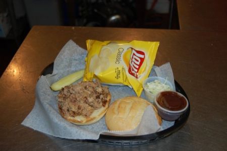 Jason's Restaurant, NC Pork BBQ Sandwich