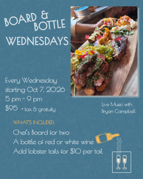 NC Coast Grill & BarBoard & Bottle Wednesday w/ Bryan Campbell