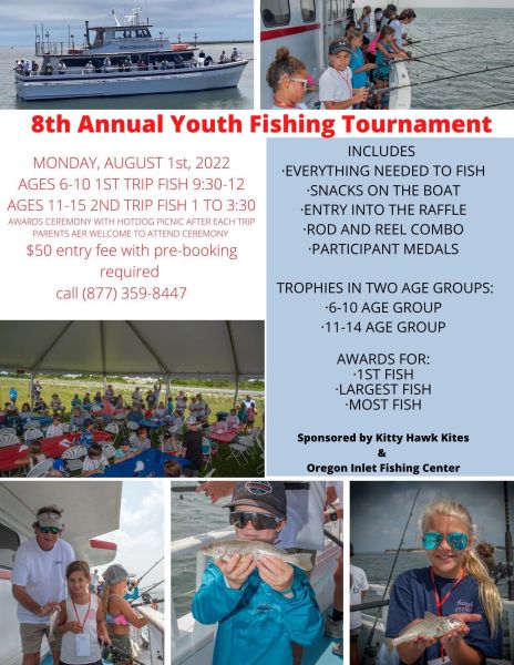 8th Annual Youth Fishing Tournament, Miss Oregon Inlet II Head Boat Fishing
