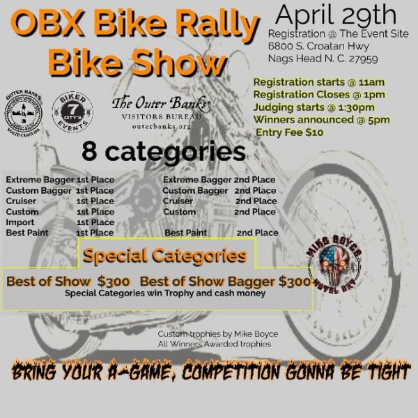 OBX BikeFest Bike Show OBX Events Outer Banks Events